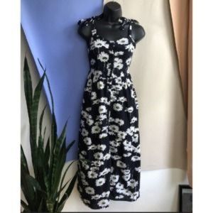 Urban Outfitters Dandelion Strappy Positano Tie-Shoulder Midi Dress